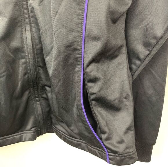 HP🏆 Vintage 90’s Y2K Fila Women’s Black Track Jacket Size Large - Picture 4 of 8